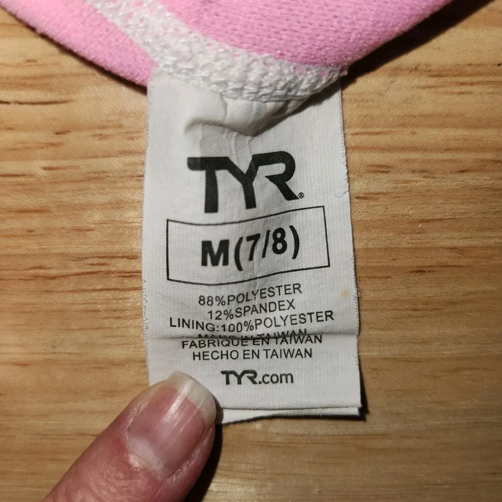 TYR‎  Sunset 1pc Swimsuit Striped Girls Size 7/8